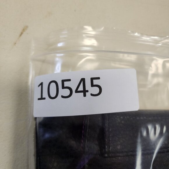 Younique Purse Organizer Makeup Bag Tote Craft Black Silver Zipper Purple Liner - Picture 11 of 11